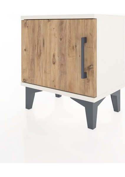 Arges Komodin Tek Raflı Tek Kapaklı 44X30X48 Aytaşı-Çam modelleri