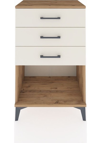 Hyperion Komodin 3 Çekmeceli 60X44X96 Çam-Aytaşı