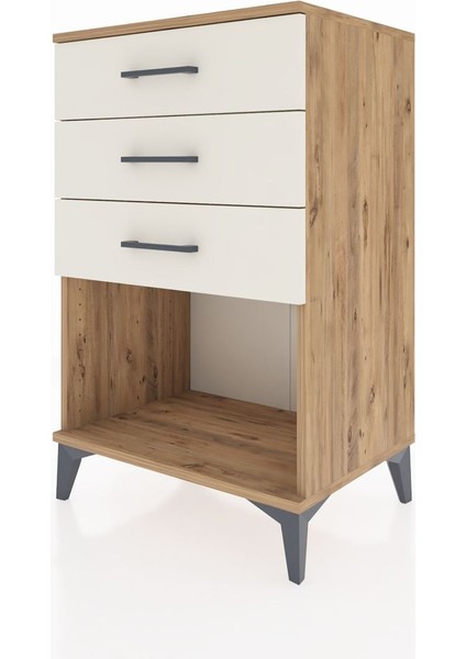 Hyperion Komodin 3 Çekmeceli 60X44X96 Çam-Aytaşı modelleri