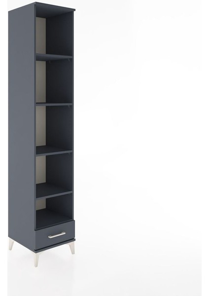 Hyperion Dolap 5 Raflı Tek Çekmeceli 44X44X221 Antrasit-Antrasit fiyatları