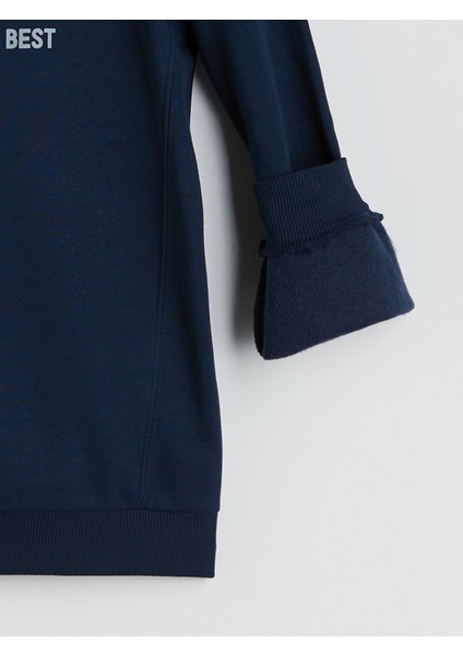 Yeni Sezon Bisiklet Yaka Erkek Çocuk Sweatshirt modelleri