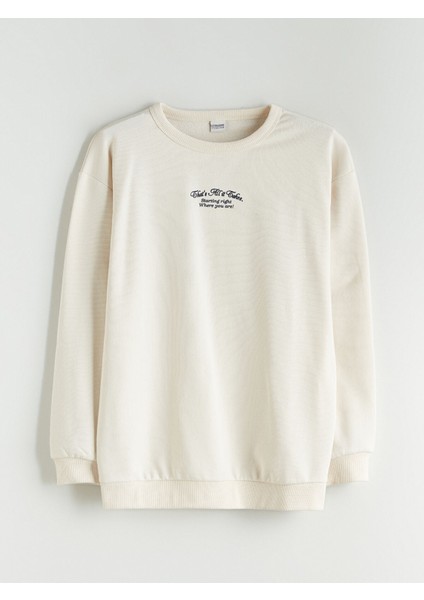 Yeni Sezon Bisiklet Yaka Erkek Çocuk Sweatshirt