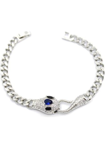 Zirkon Taşlı Yılan Bileklik - Gümüş fiyatları