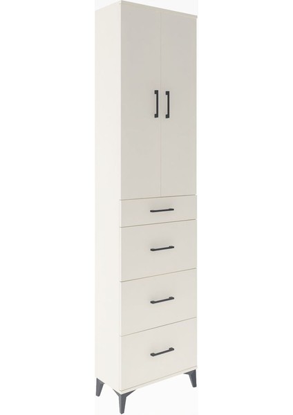 Arges Dolap Tek Raflı 4 Çekmeceli 2 Kapaklı 60X30X243 Aytaşı-Aytaşı fiyatları