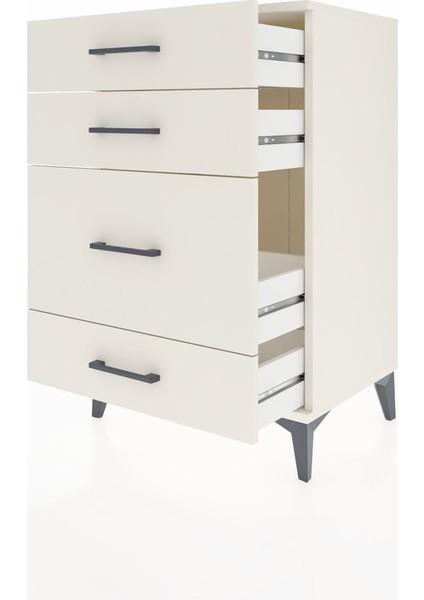 Hyperion Komodin 4 Çekmeceli 60X44X96 Aytaşı-Aytaşı fırsatları