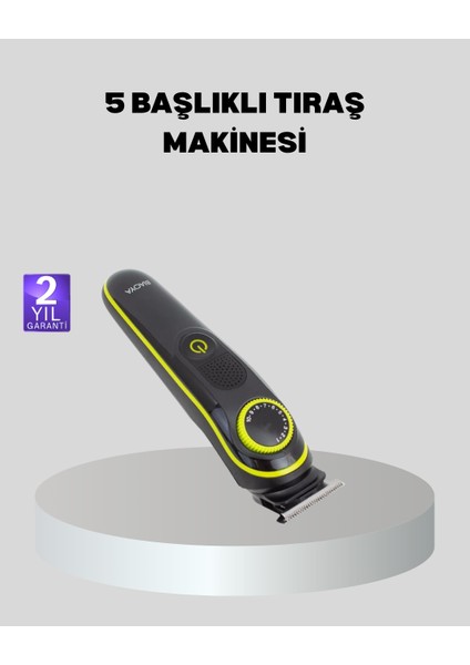 Erkek Bakım Seti – Kablosuz Şarjlı Tıraş Makinesi, Su Geçirmez ve Sessiz Motorlu