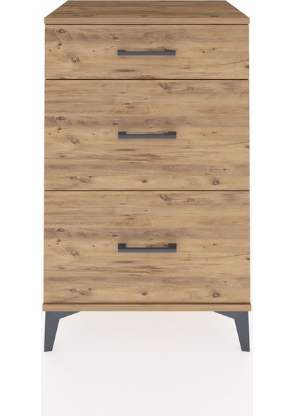 Hyperion Komodin 3 Çekmeceli 60X44X96 Çam-Çam