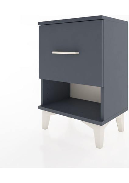 Arges Komodin Tek Çekmeceli 44X30X64 Antrasit-Antrasit modelleri