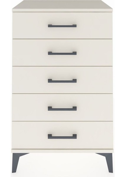 Hyperion Komodin 5 Çekmeceli 60X44X96 Aytaşı-Aytaşı