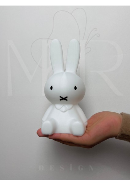Beyaz Miffy Tavşan Gece Lambası, Orta Boy, Pilli, 18 Cm, Şık ve Rahatlatıcı Işık fiyatları