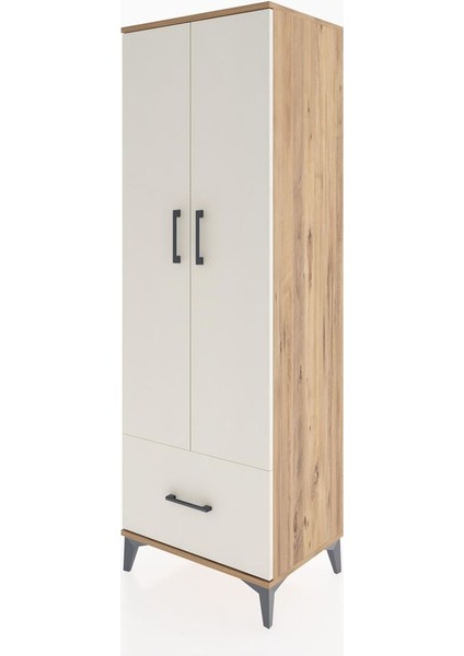 Hyperion Dolap 4 Raflı Tek Çekmeceli 2 Kapaklı 60X44X182 Çam-Aytaşı modelleri