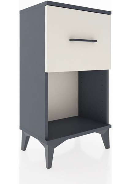 Arges Komodin Tek Çekmeceli 44X30X80 Antrasit-Aytaşı modelleri