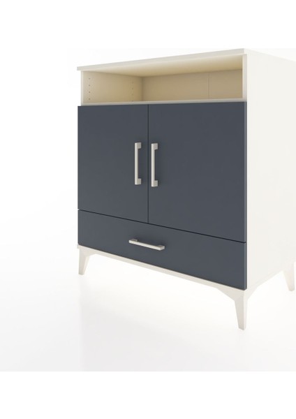 Hyperion Şifonyer 2 Raflı Tek Çekmeceli 2 Kapaklı 88X44X96 Aytaşı-Antrasit modelleri