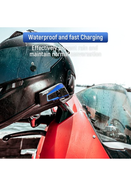 Lexın B4FM Bluetooth Motosiklet Intercom | 2000 M Menzil – 10 Sürücü Desteği – Müzik Paylaşımı – Gürültü Engelleme – Su Geçirmez (Çift Paket) indirimleri