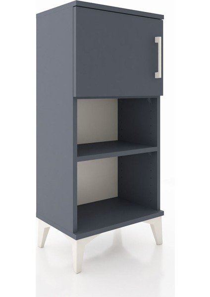 Arges Komodin 2 Raflı Tek Kapaklı 44X30X96 Antrasit-Antrasit fiyatları