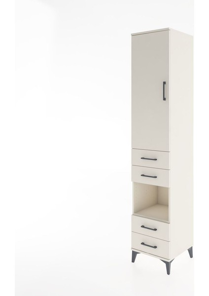 Hyperion Dolap 4 Raflı 4 Çekmeceli Tek Kapaklı 44X44X221 Aytaşı-Aytaşı modelleri