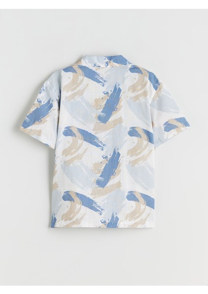 Yeni Sezon Desenli Kısa Kollu Erkek Çocuk Gömlek fiyatları