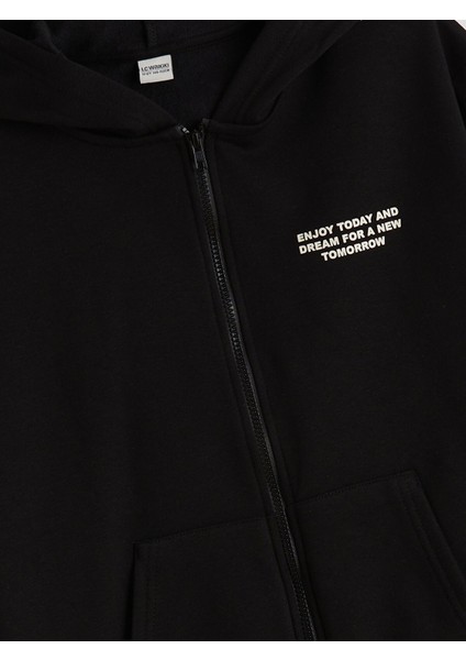 Yeni Sezon Kapüşonlu Erkek Çocuk Fermuarlı Sweatshirt modelleri