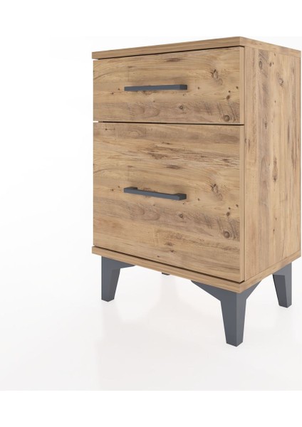 Arges Komodin 2 Çekmeceli 44X30X64 Çam-Çam modelleri