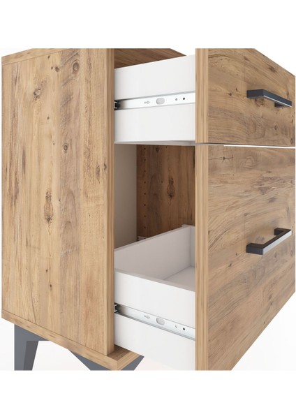 Arges Komodin 2 Çekmeceli 44X30X64 Çam-Çam indirimleri