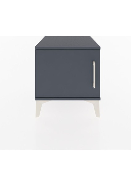 Hyperion Komodin Tek Kapaklı 44X44X48 Antrasit-Antrasit