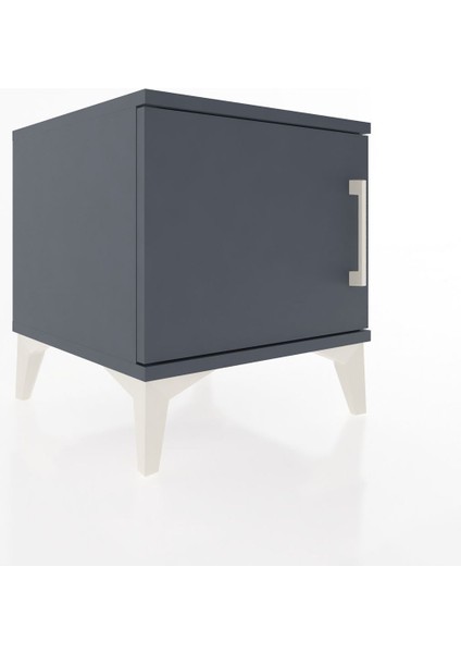 Hyperion Komodin Tek Kapaklı 44X44X48 Antrasit-Antrasit fiyatları