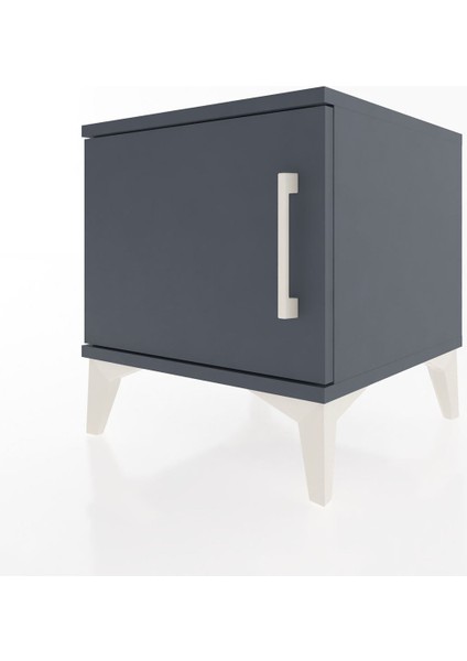 Hyperion Komodin Tek Kapaklı 44X44X48 Antrasit-Antrasit modelleri