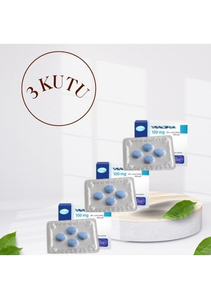 Viâ_gra Hap 3 Kutu 100 Mg 4'lü Tablet Viagrâ4 100 Mg. Geciktiric_i Sertleştiric_i Istek ve Performans Artırıc_ı Orjinal Vîagrâ4 Hapları 100MG Karekodlu Kutulu CIALIS_100_MAVI
