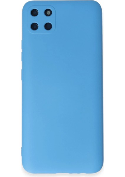 Realme C11 Kılıf Nano Içi Kadife Silikon - Mavi - MKR026994-9397