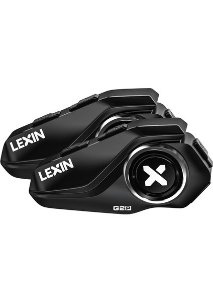 Lexın G2P Bluetooth Motosiklet Intercom | 1000 M Menzil – 6 Kişilik Grup Bağlantısı – Fm Radyo – Gürültü Engelleme – IP67 Suya Dayanıklı – Çift Paket