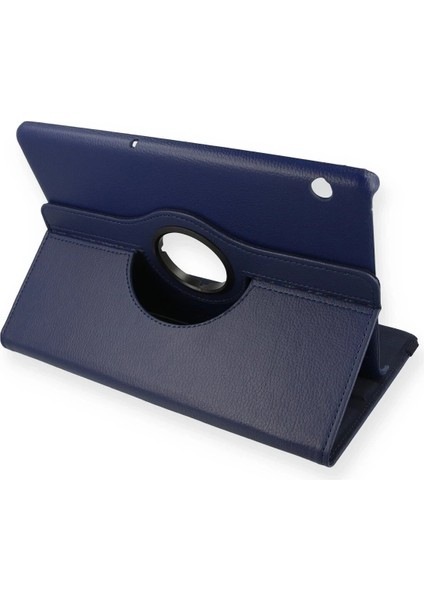 Huawei Mediapad T5 10 Kılıf 360 Tablet Deri Kılıf - Lacivert - MKR025889-1856