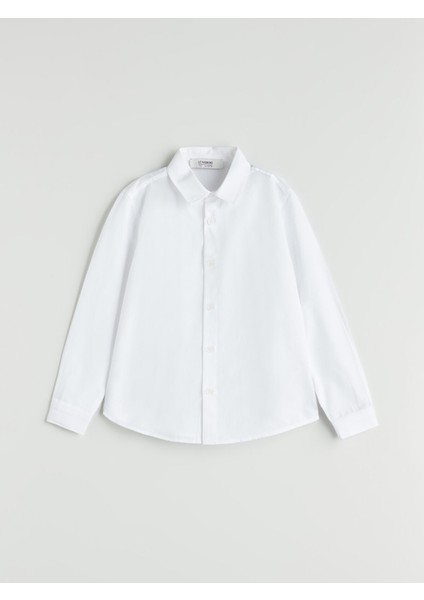 Yeni Sezon Basic Uzun Kollu Erkek Çocuk Gömlek