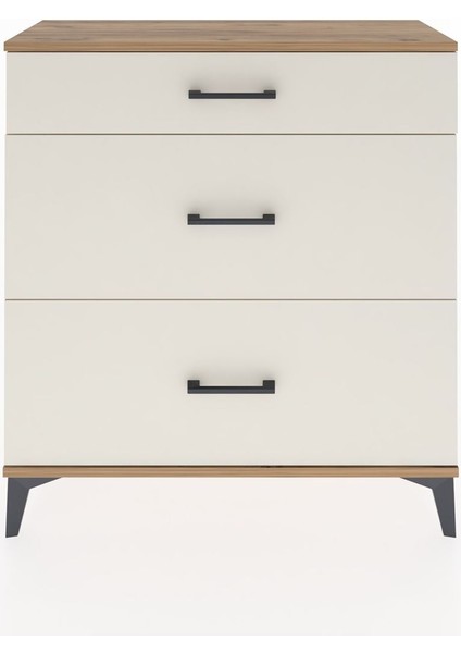 Arges Şifonyer 3 Çekmeceli 88X30X96 Çam-Aytaşı