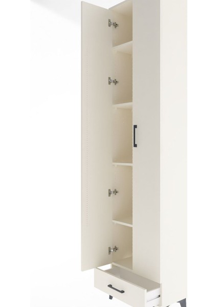 Arges Dolap 5 Raflı Tek Çekmeceli 2 Kapaklı 60X30X243 Aytaşı-Aytaşı indirimleri