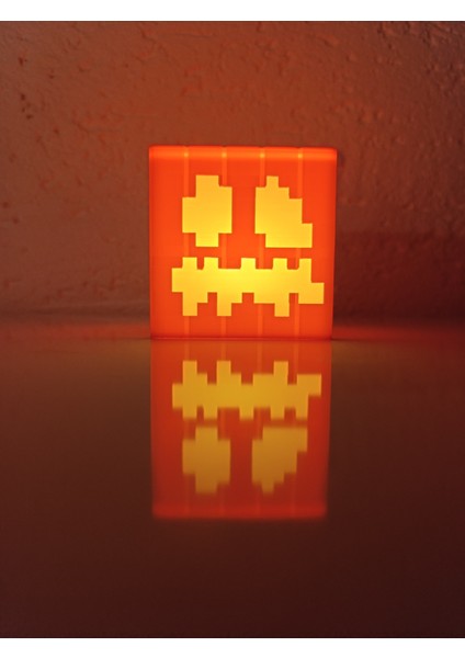 Turuncu Balkabağı Şeklinde Minecraft Tealight LED Lamba, Halloween Için Mükemmel Seçim modelleri