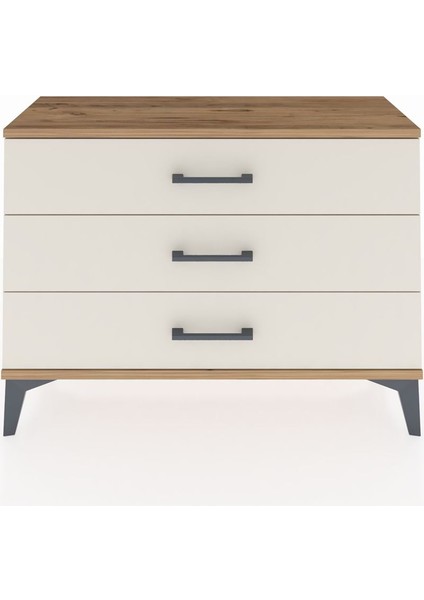 Arges Şifonyer 3 Çekmeceli 88X30X64 Çam-Aytaşı