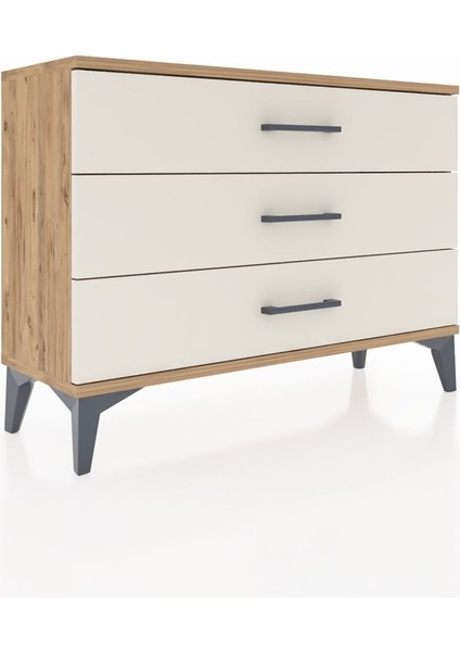 Arges Şifonyer 3 Çekmeceli 88X30X64 Çam-Aytaşı fiyatları