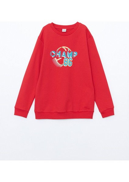 Yeni Sezon Bisiklet Yaka Erkek Çocuk Sweatshirt modelleri