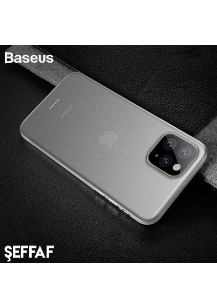 Baseus Wing Case Iphone 11 Pro 5.8 Ultra Ince Lux Mat Şeffaf KILIF-(1903)