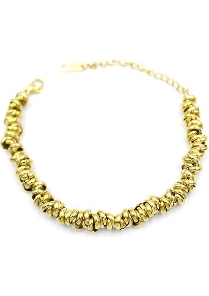 Halka Zincir Bileklik - Altın