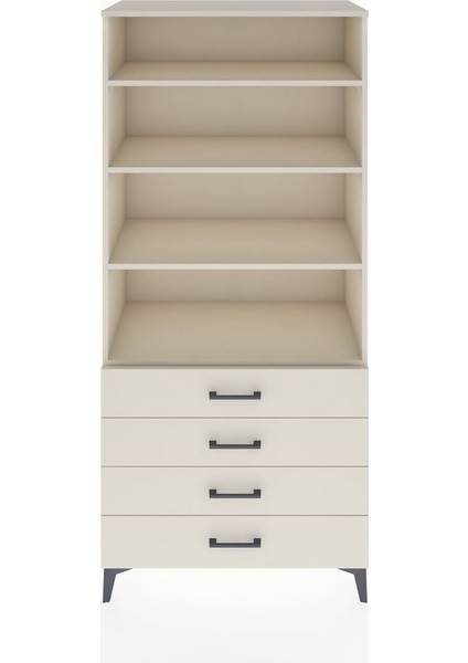 Hyperion Dolap 4 Raflı 4 Çekmeceli 88X44X195 Aytaşı-Aytaşı