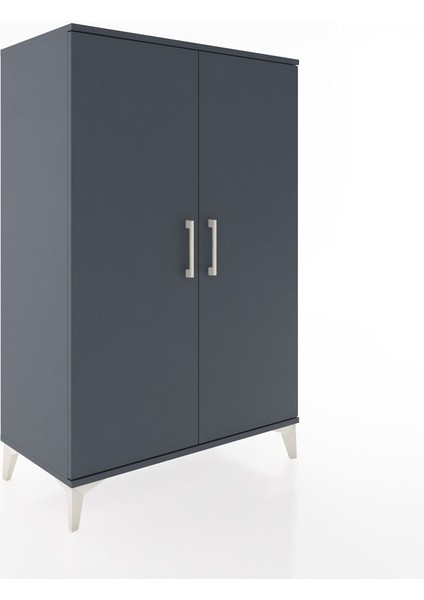 Hyperion Dolap 2 Kapaklı Tek Askılı 88X44X134 Antrasit-Antrasit fiyatları