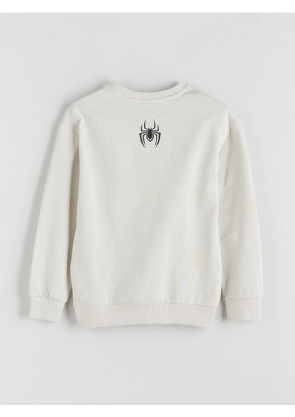 Yeni Sezon Bisiklet Yaka Spider-Man Baskılı Erkek Çocuk Sweatshirt modelleri