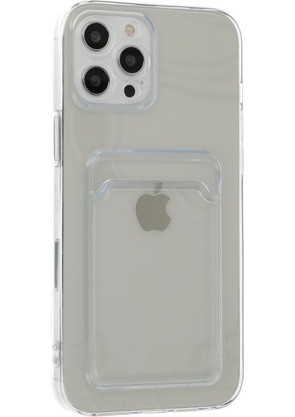 iPhone 12 Pro Max Kılıf Kart Şeffaf Silikon - Şeffaf - MKR021326-3781 fiyatları