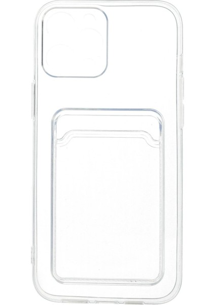 iPhone 12 Pro Max Kılıf Kart Şeffaf Silikon - Şeffaf - MKR021326-3781 fırsatları