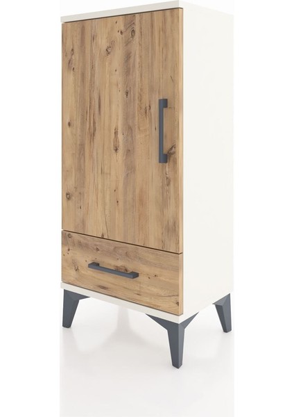 Arges Komodin 3 Raflı Tek Çekmeceli Tek Kapaklı 44X30X96 Aytaşı-Çam modelleri