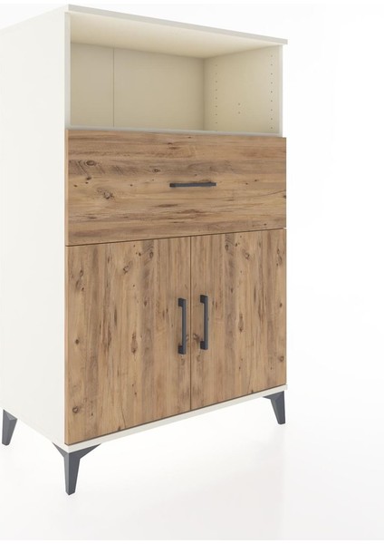 Hyperion Dolap 2 Raflı Tek Çekmeceli 2 Kapaklı 88X44X134 Aytaşı-Çam fiyatları