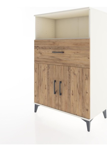 Hyperion Dolap 2 Raflı Tek Çekmeceli 2 Kapaklı 88X44X134 Aytaşı-Çam modelleri