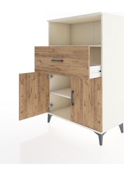 Hyperion Dolap 2 Raflı Tek Çekmeceli 2 Kapaklı 88X44X134 Aytaşı-Çam fırsatları