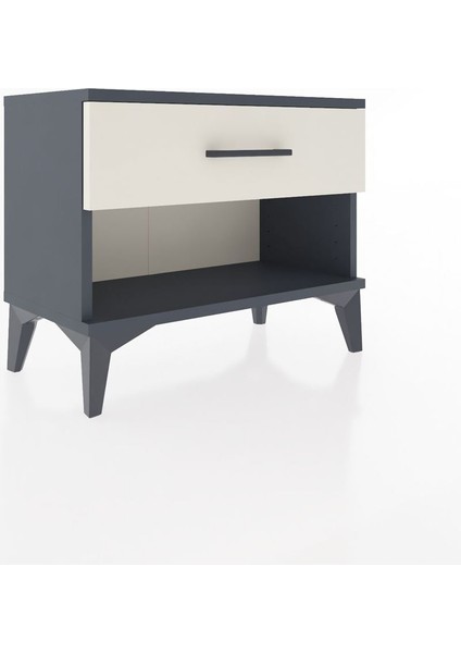 Arges Komodin Tek Çekmeceli 60X30X48 Antrasit-Aytaşı fiyatları